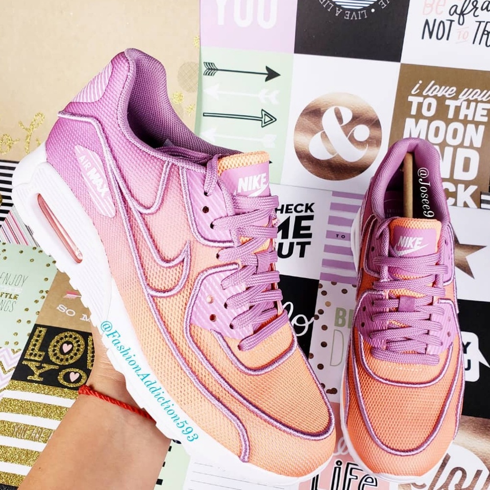 Nike Air Max 90 Ultra 2.0 Women's sunset sneakers - Picture 2 of 6